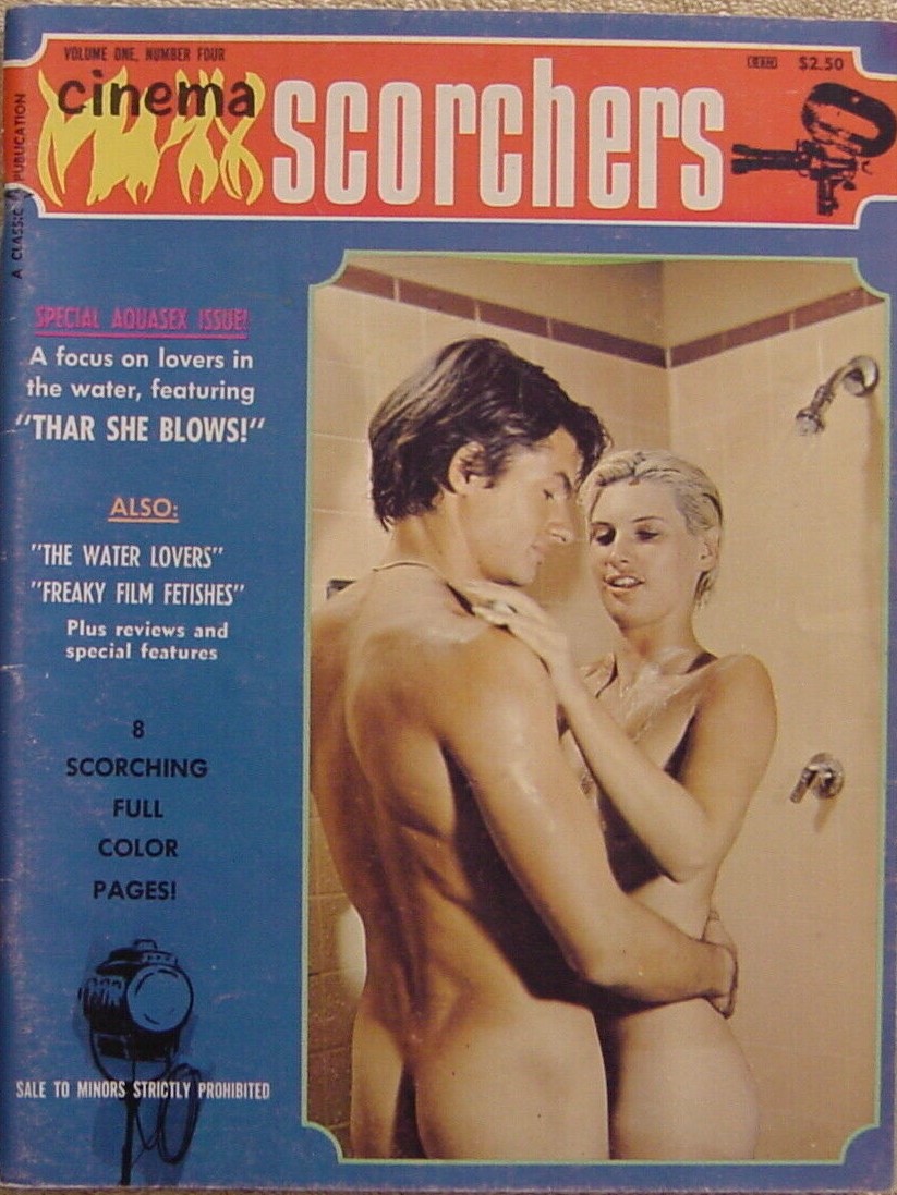 CINEMA SCORCHERS magazine side cover Issue 4  Vol 1 #4  1968