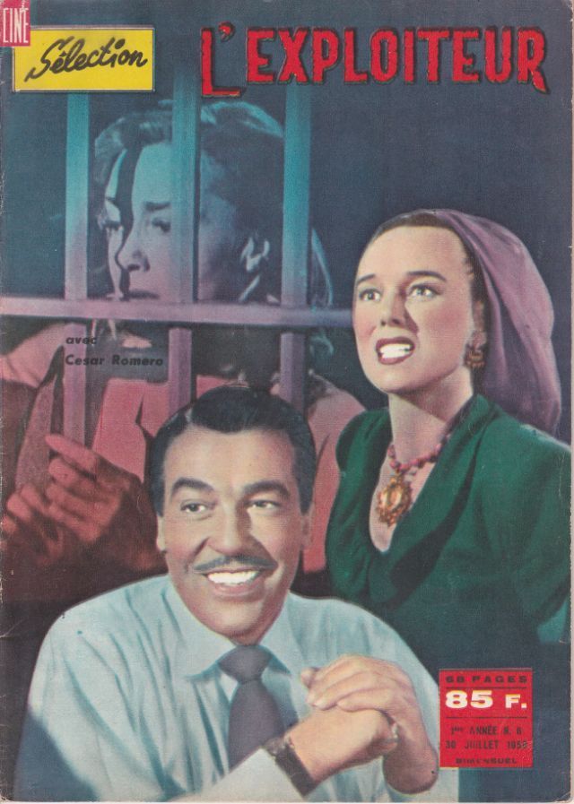 CINE SELECTION magazine side cover Issue 6 30 July 1958