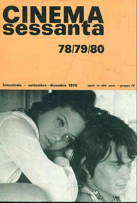 CINEMASESSANTA magazine side cover Issue 78/80 September/December 1970