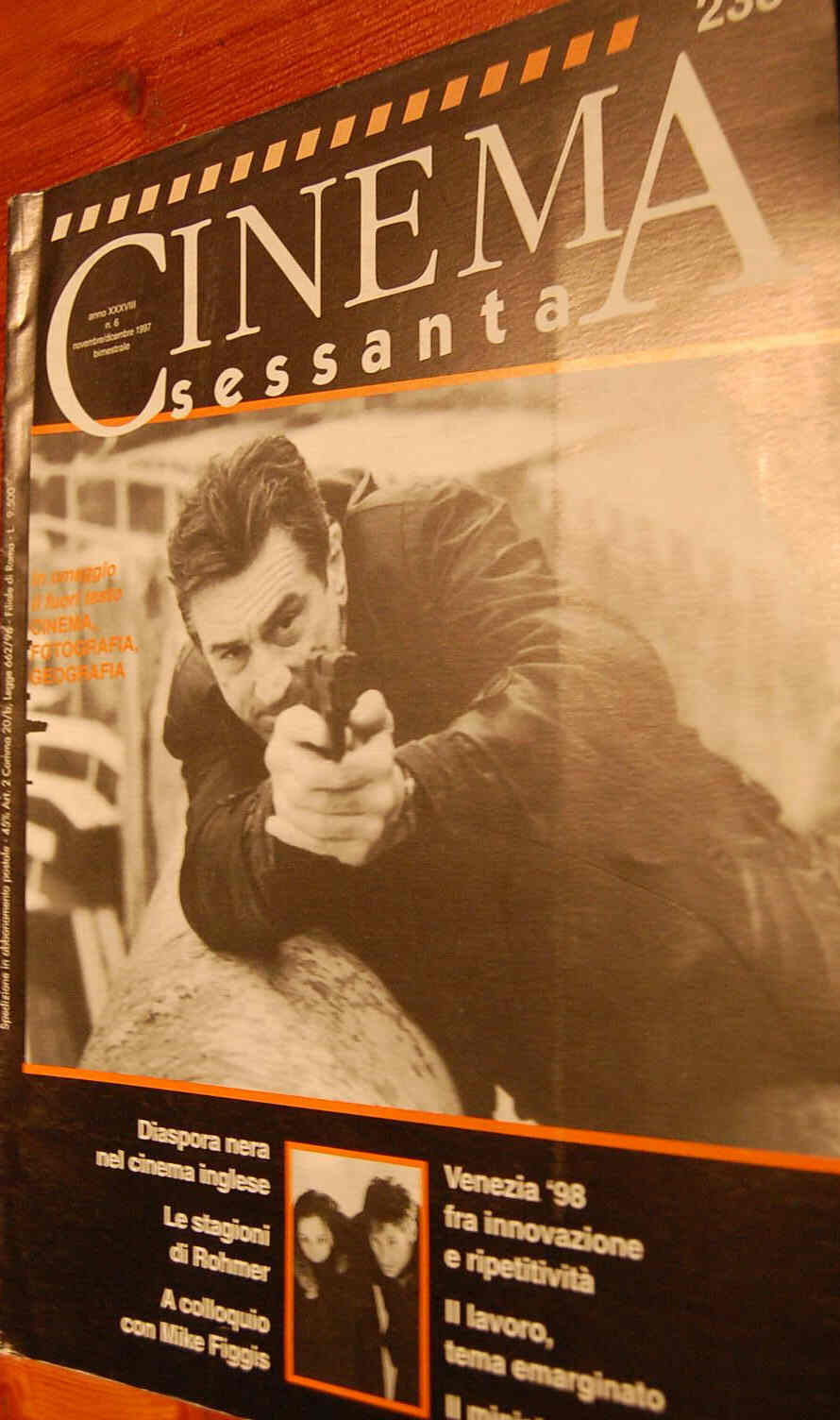 CINEMASESSANTA magazine side cover Issue 238 November/December 1997