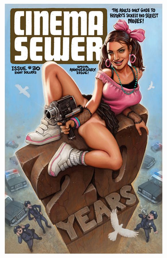 CINEMA SEWER magazine side cover Issue 30 February 2017