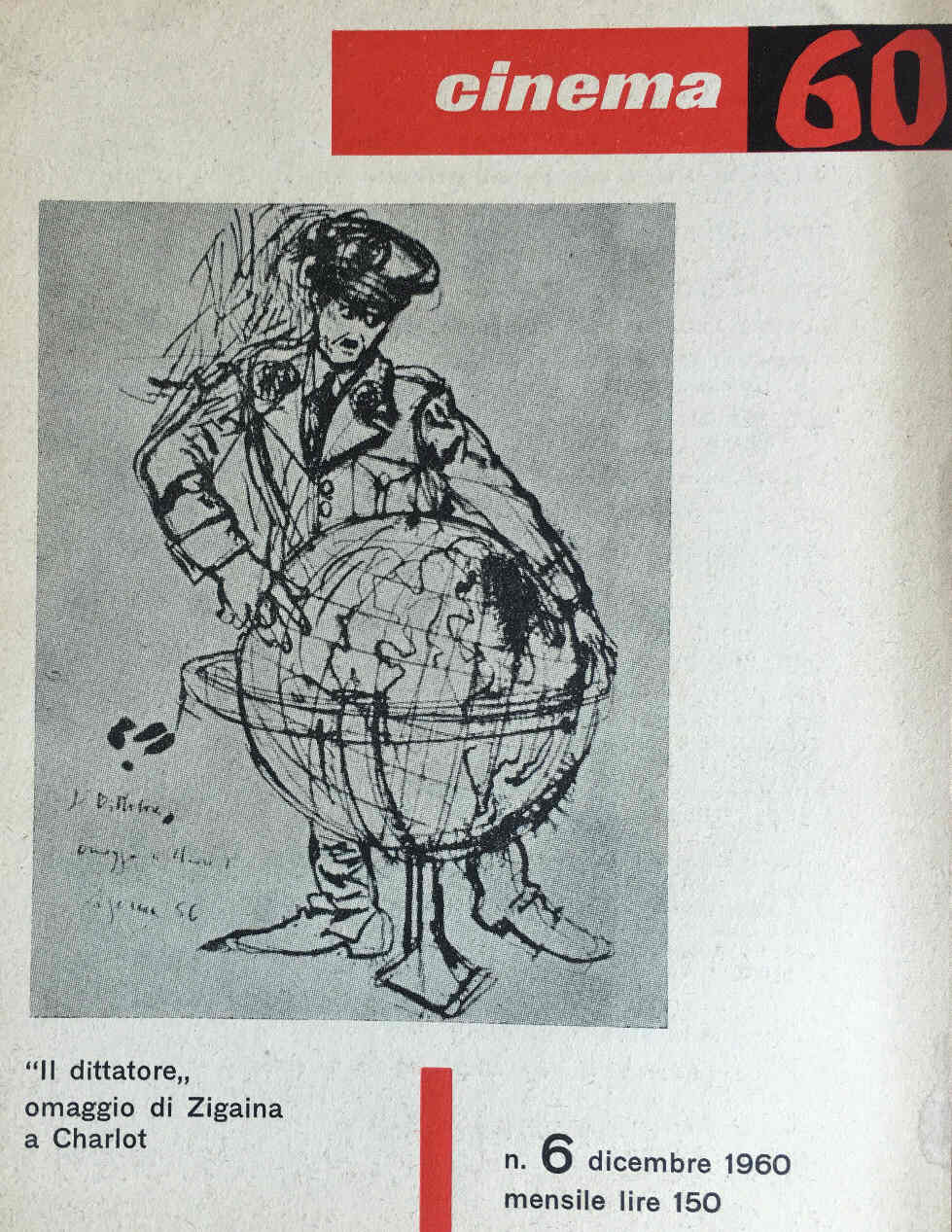 CINEMASESSANTA magazine side cover Issue 6 December 1960