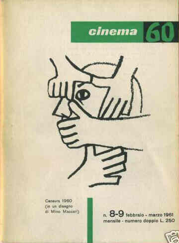 CINEMASESSANTA magazine side cover Issue 8/9 February/March 1961