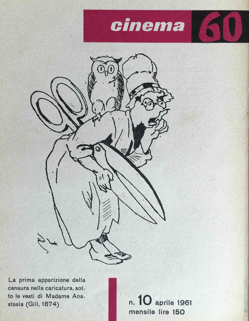 CINEMASESSANTA magazine side cover Issue 10 April 1961