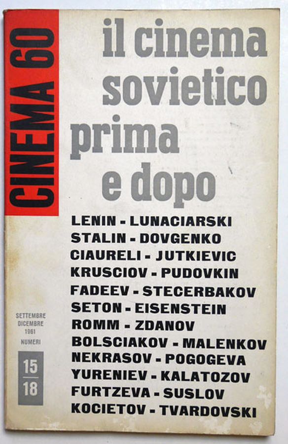 CINEMASESSANTA magazine side cover Issue 15-18  September/December 1961