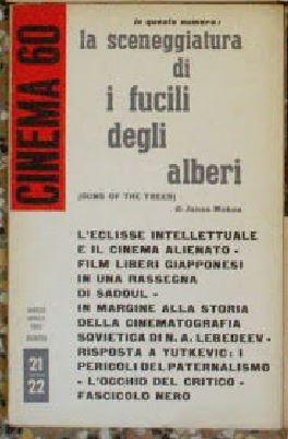 CINEMASESSANTA magazine side cover Issue 21/22 March/April 1962