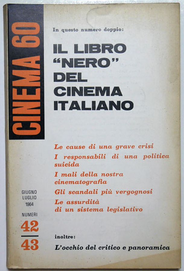 CINEMASESSANTA magazine side cover Issue 42-3  June/July 1964