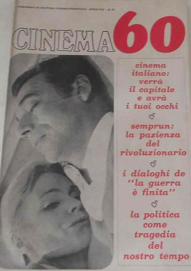 CINEMASESSANTA magazine side cover Issue 61  1966