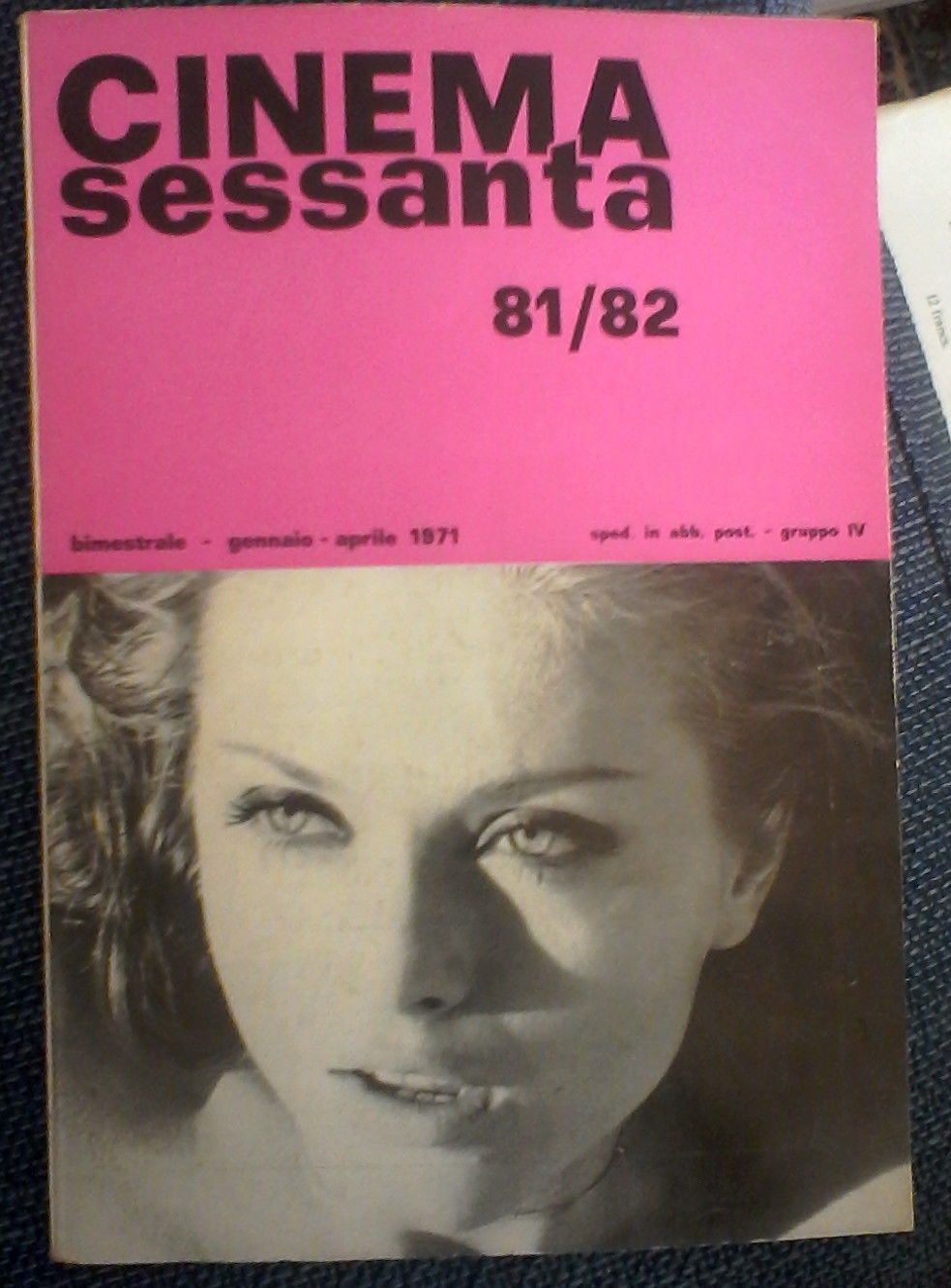 CINEMASESSANTA magazine side cover Issue 81/82 January/April 1971