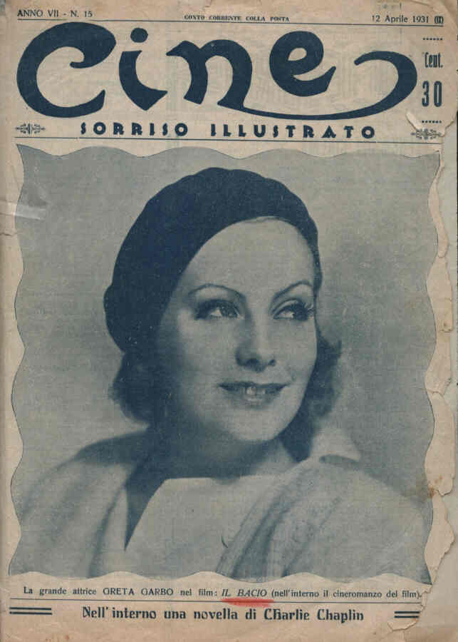 CINE SORRISO ILLUSTRATO magazine side cover Issue 15 12 April 1931