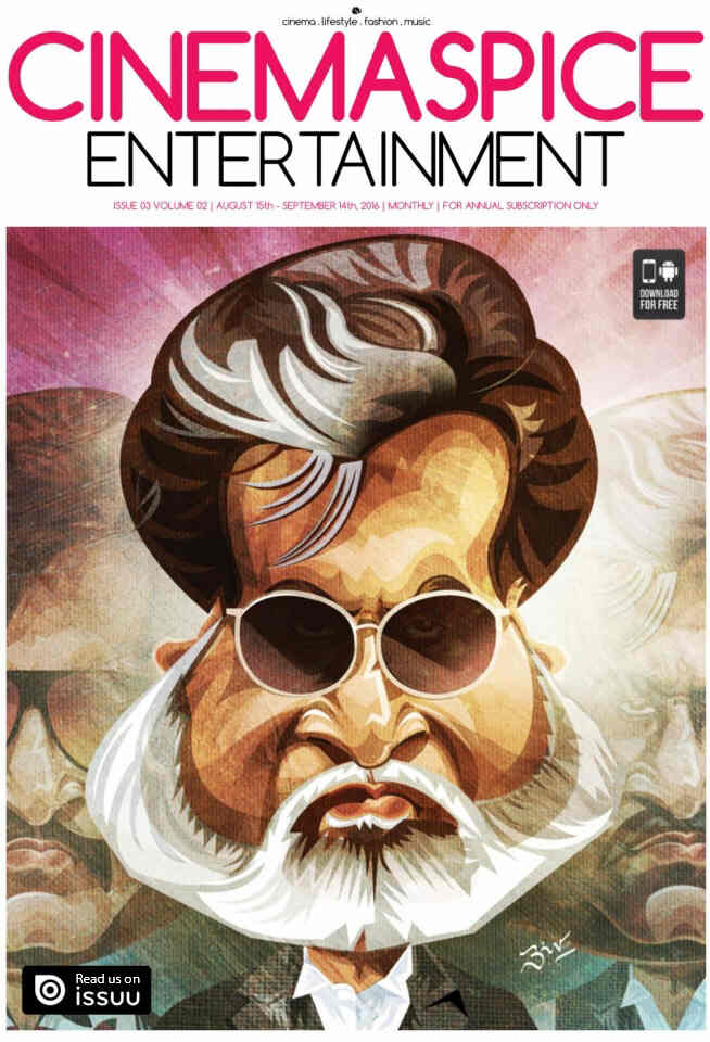 CINEMA SPICE ENTERTAINMENT magazine side cover 15 August 2016
