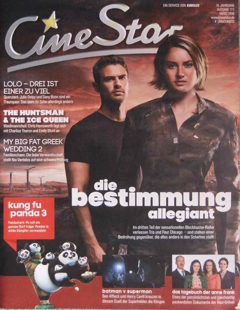 CINE STAR magazine side cover Issue 177 March 2016
