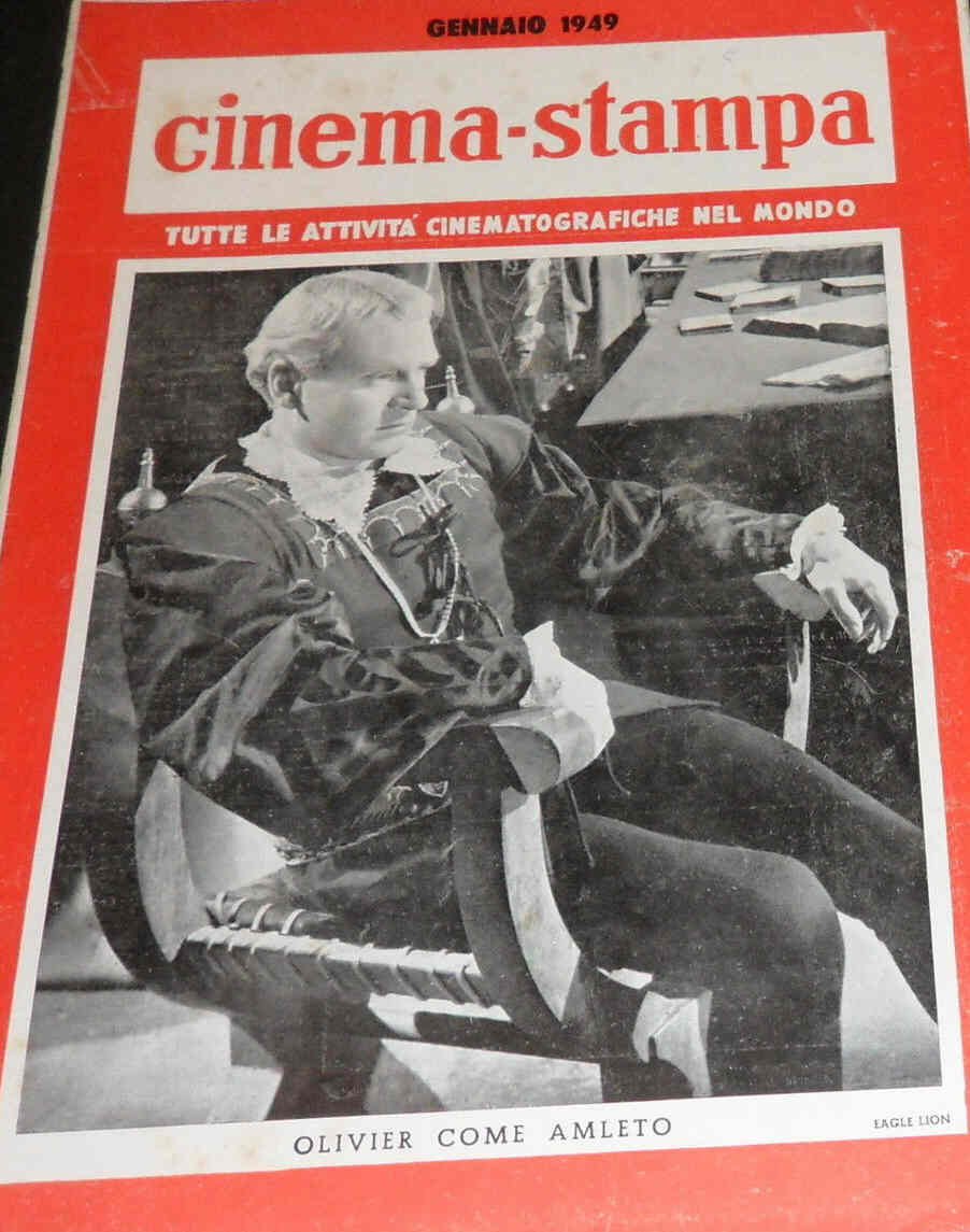 CINEMA-STAMPA magazine side cover January 1949
