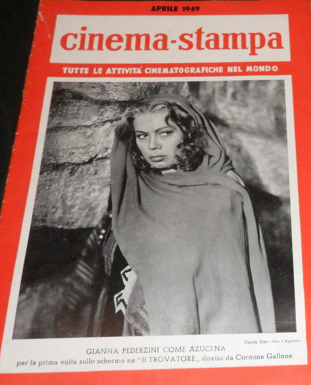 CINEMA-STAMPA magazine side cover April 1949