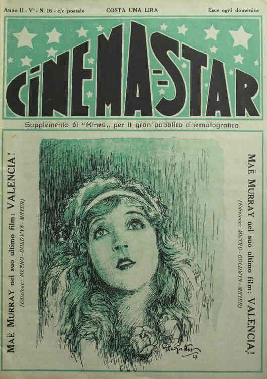 CINEMA-STAR magazine side cover Issue 16 8 May 1927