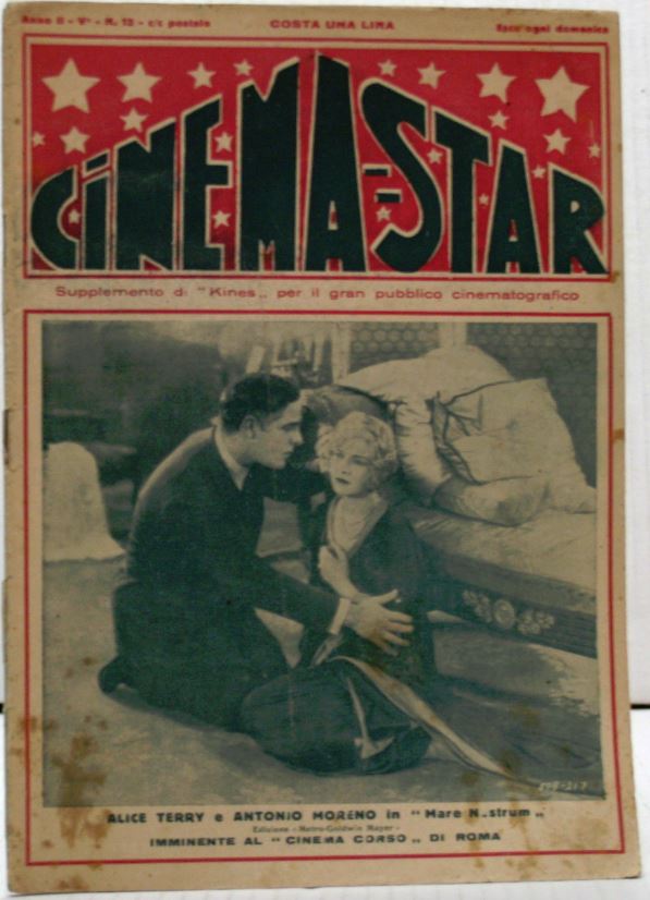 CINEMA-STAR magazine side cover Issue 12  1927