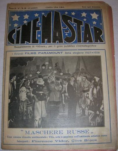 CINEMA-STAR magazine side cover Issue ?  1927