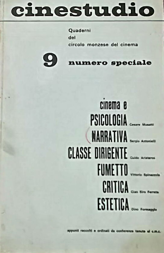 CINESTUDIO (It) magazine side cover Issue 9   1963