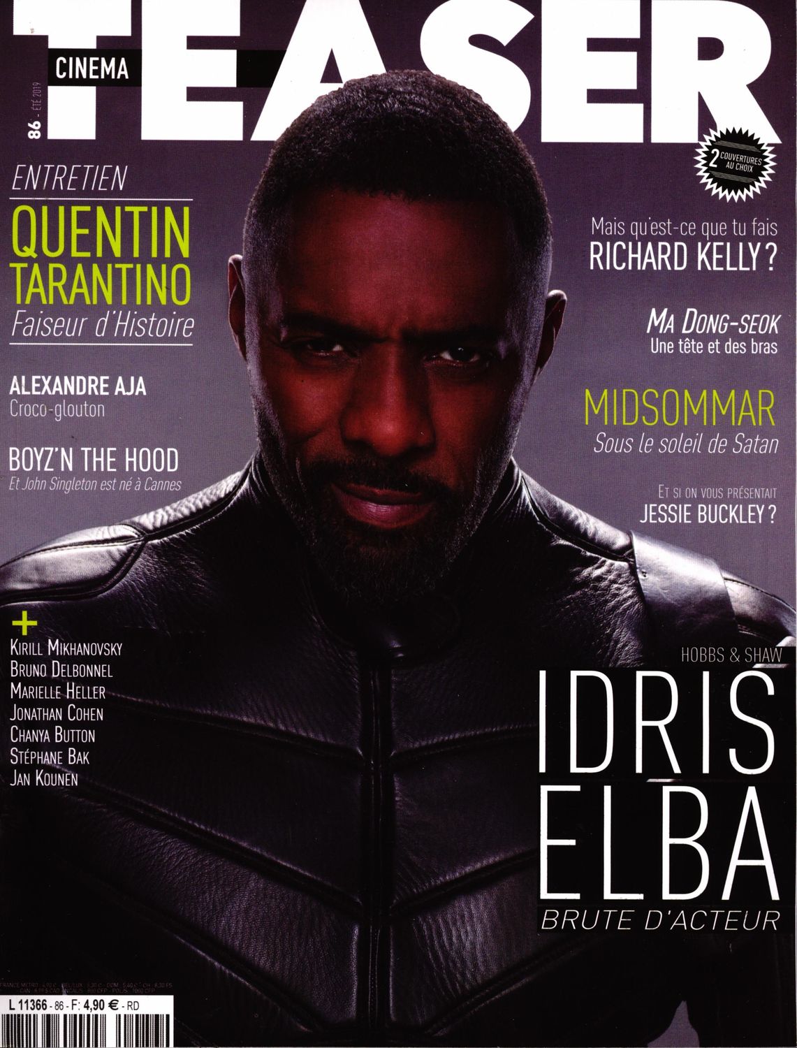 CINEMA TEASER magazine side cover Issue 86  July 2019