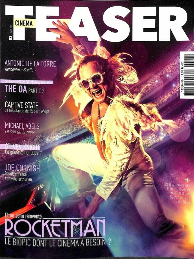 CINEMA TEASER magazine side cover Issue 83  April 2019