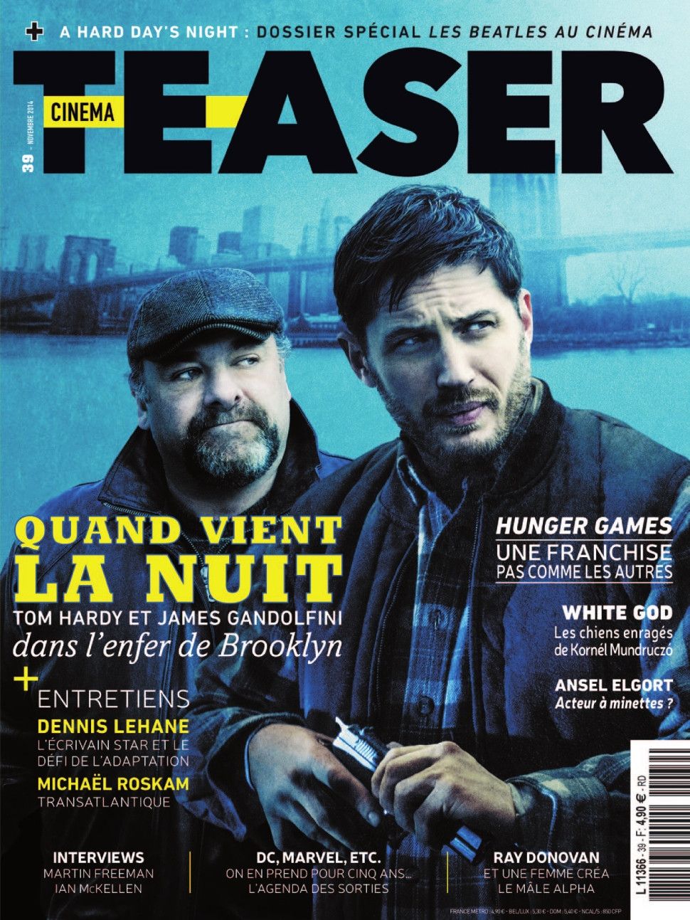 CINEMA TEASER magazine side cover Issue 39 November 2014