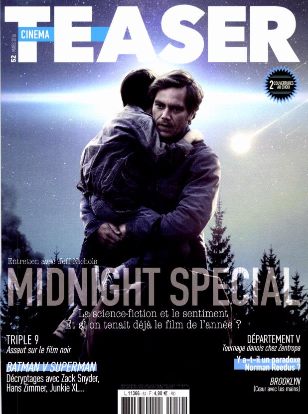 CINEMA TEASER magazine side cover Issue 52 March 2016