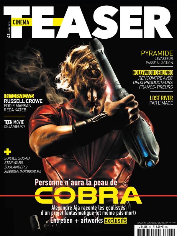 CINEMA TEASER magazine side cover Issue 43 April 2015