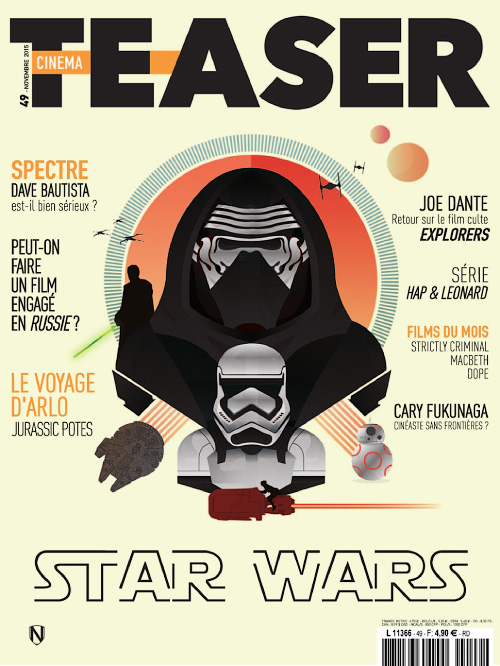 CINEMA TEASER magazine side cover Issue 49 November 2015