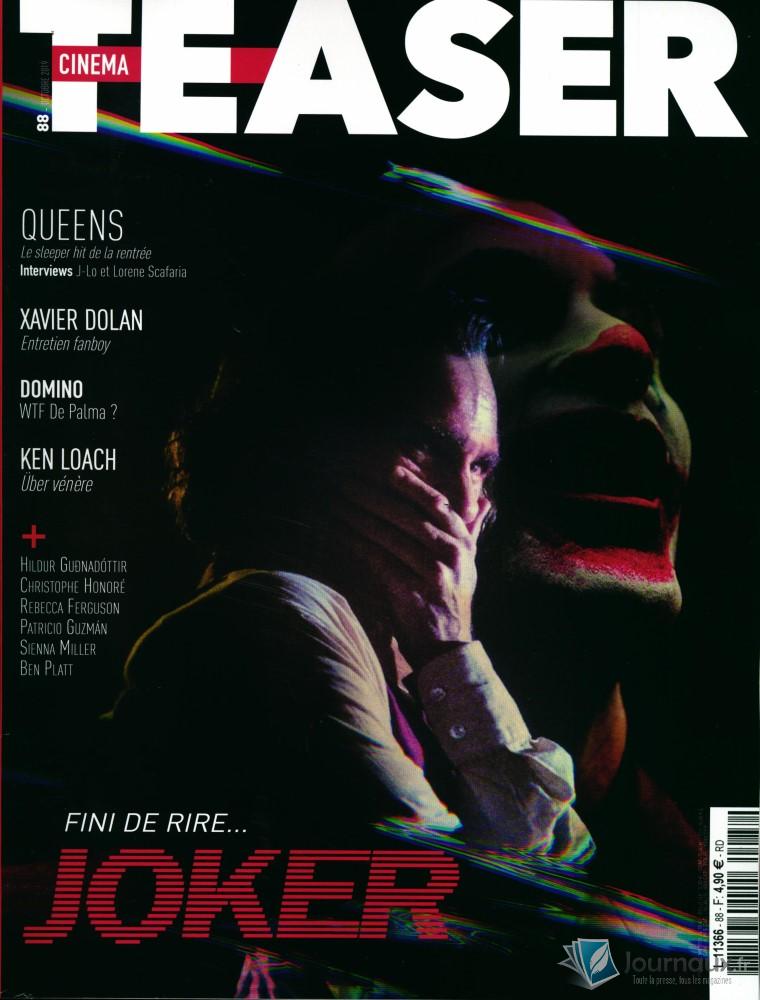 CINEMA TEASER magazine side cover Issue 88  October 2019