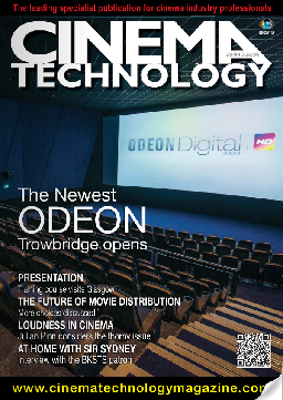 CINEMA TECHNOLOGY magazine side cover December 2013