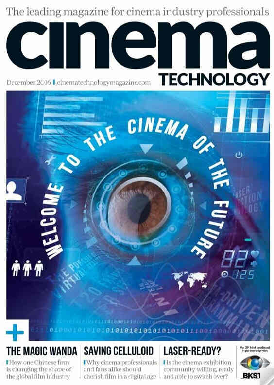 CINEMA TECHNOLOGY magazine side cover December 2016