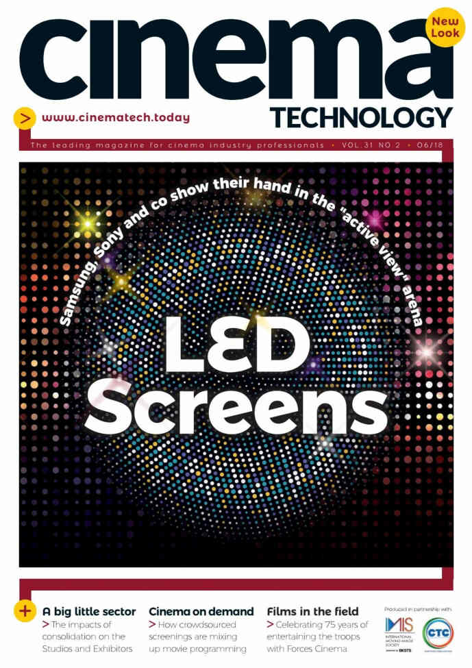 CINEMA TECHNOLOGY magazine side cover  June 2018