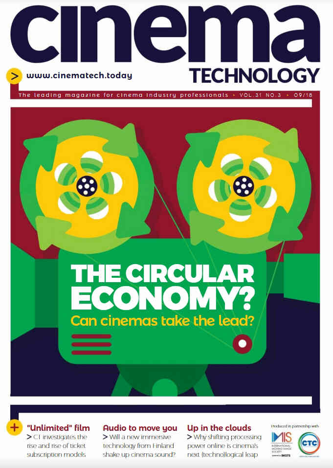 CINEMA TECHNOLOGY magazine side cover  September 2018