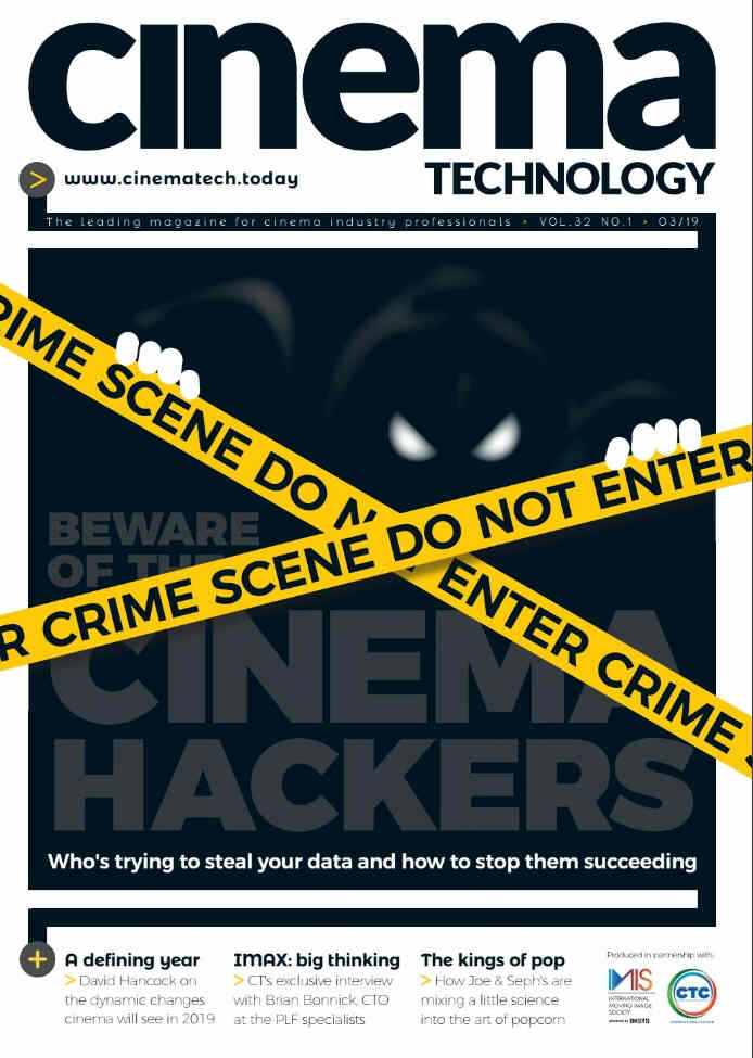 CINEMA TECHNOLOGY magazine side cover  March 2019