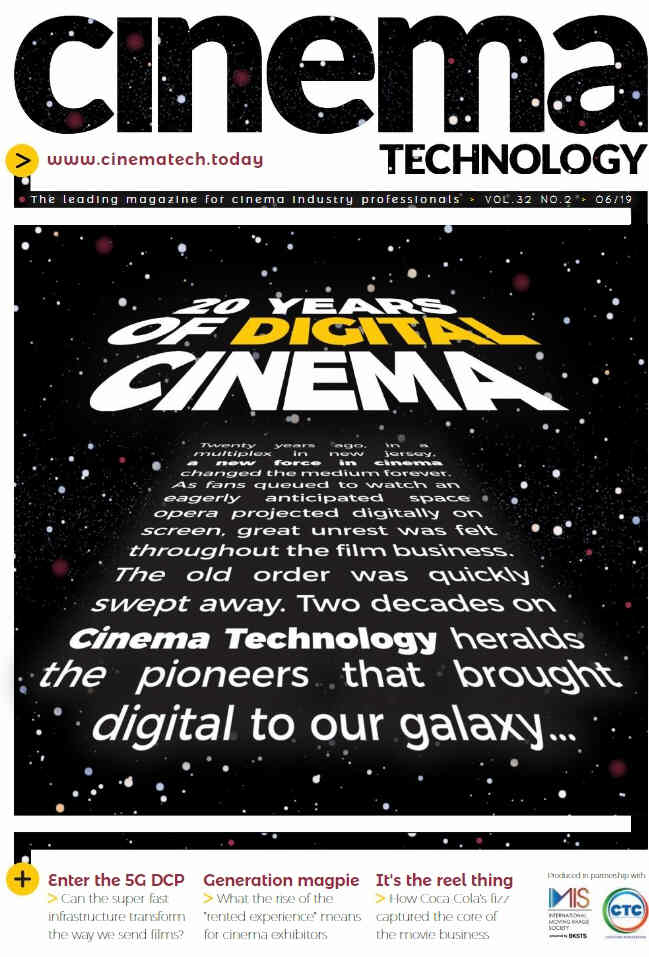 CINEMA TECHNOLOGY magazine side cover  June 2019