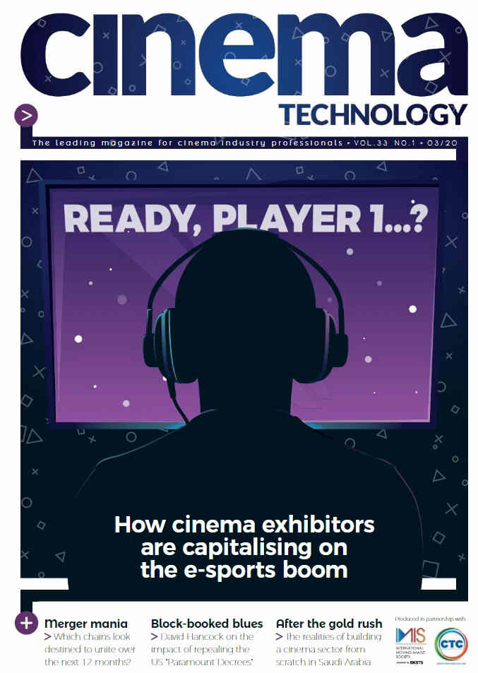 CINEMA TECHNOLOGY magazine side cover  March 2020
