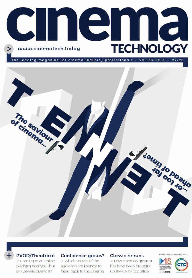 CINEMA TECHNOLOGY magazine side cover  September 2020