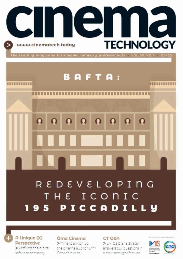 CINEMA TECHNOLOGY magazine side cover  March 2022