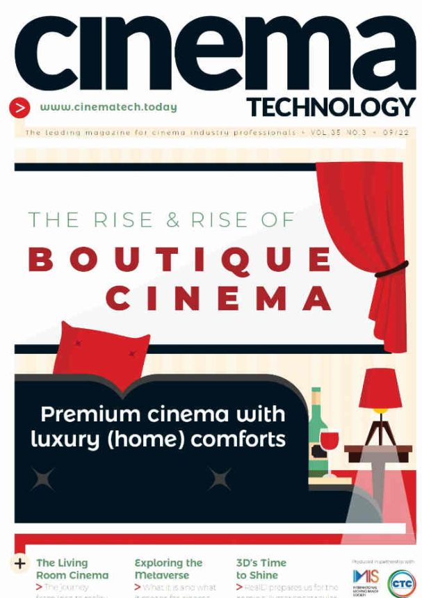 CINEMA TECHNOLOGY magazine side cover  September 2022