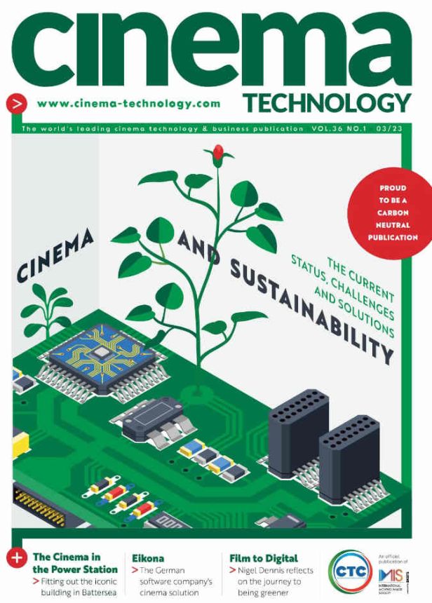 CINEMA TECHNOLOGY magazine side cover  March 2023