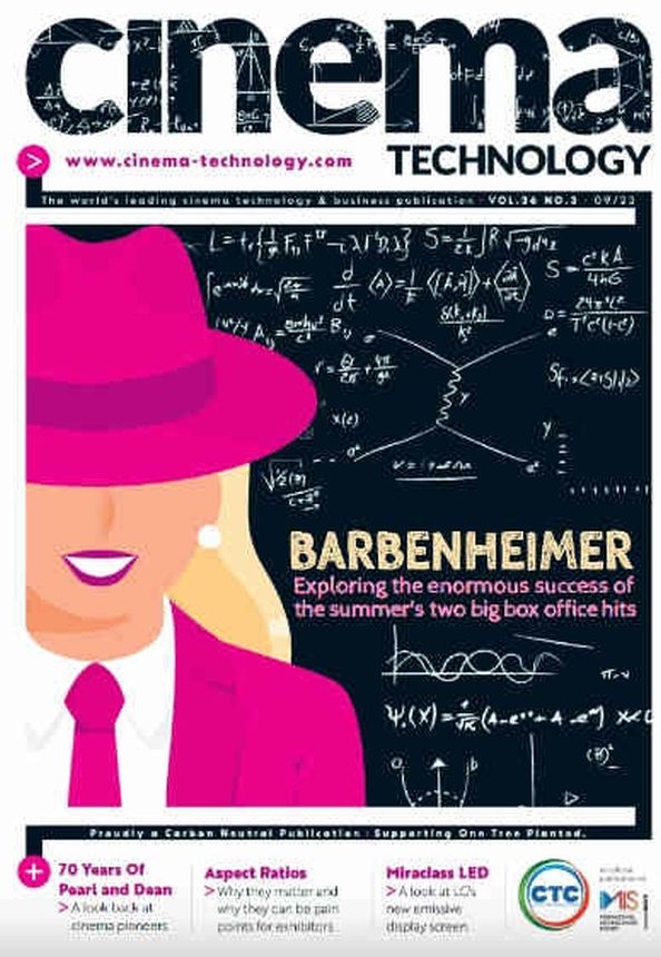 CINEMA TECHNOLOGY magazine side cover  September 2023