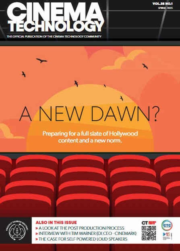 CINEMA TECHNOLOGY magazine side cover Spring 2025
