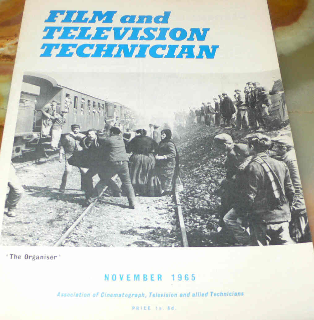 CINE TECHNICIAN magazine side cover Issue 248 November 1965