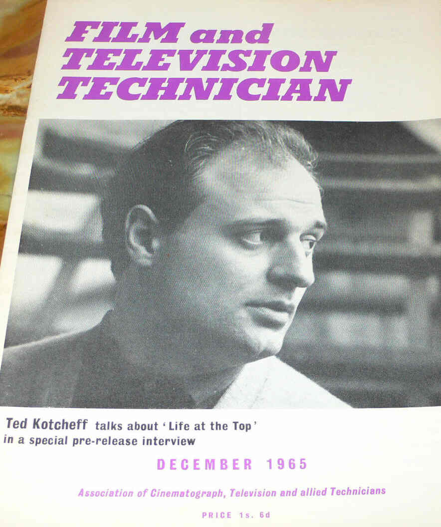 CINE TECHNICIAN magazine side cover Issue 249 December 1965