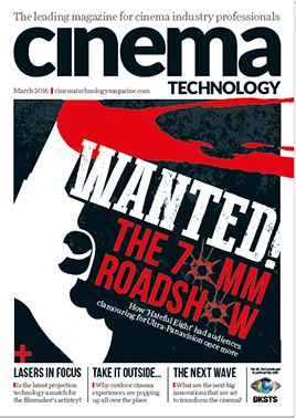CINEMA TECHNOLOGY magazine side cover March 2016