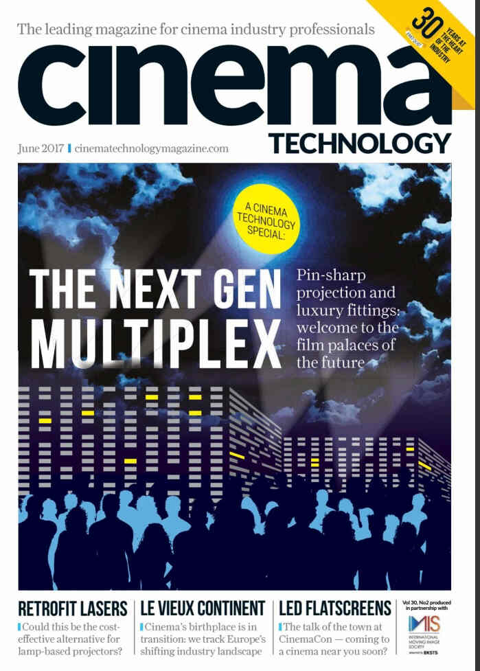 CINEMA TECHNOLOGY magazine side cover  June 2017