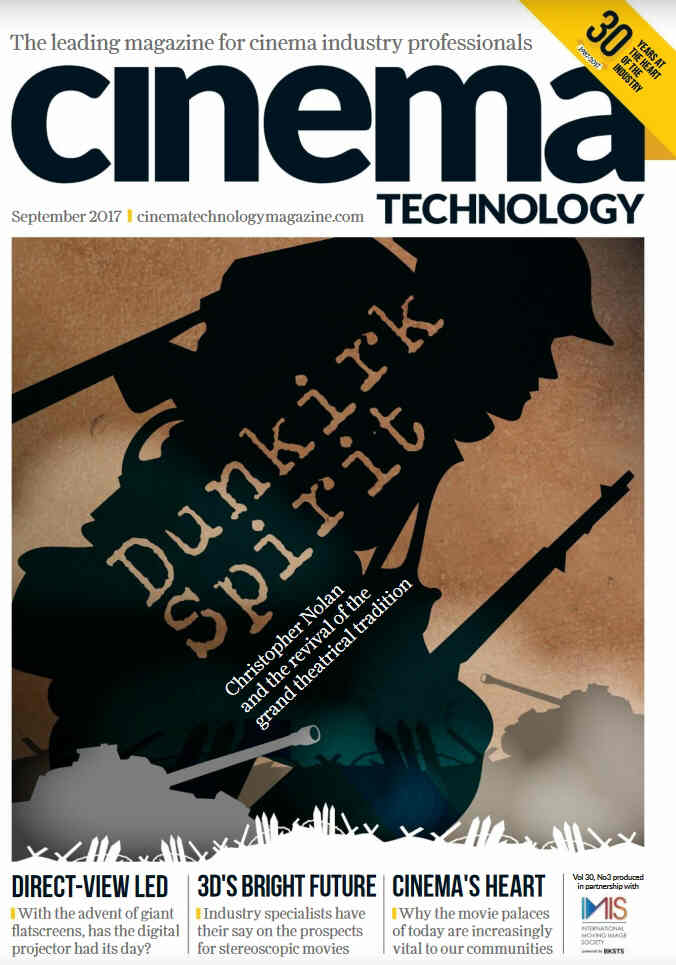 CINEMA TECHNOLOGY magazine side cover  September 2017