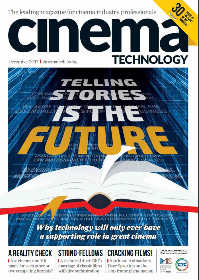 CINEMA TECHNOLOGY magazine side cover  December 2017
