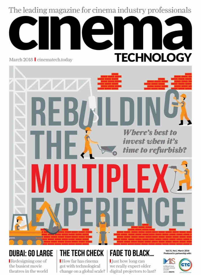 CINEMA TECHNOLOGY magazine side cover  March 2018