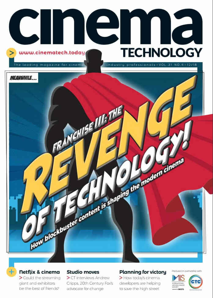 CINEMA TECHNOLOGY magazine side cover  December 2018